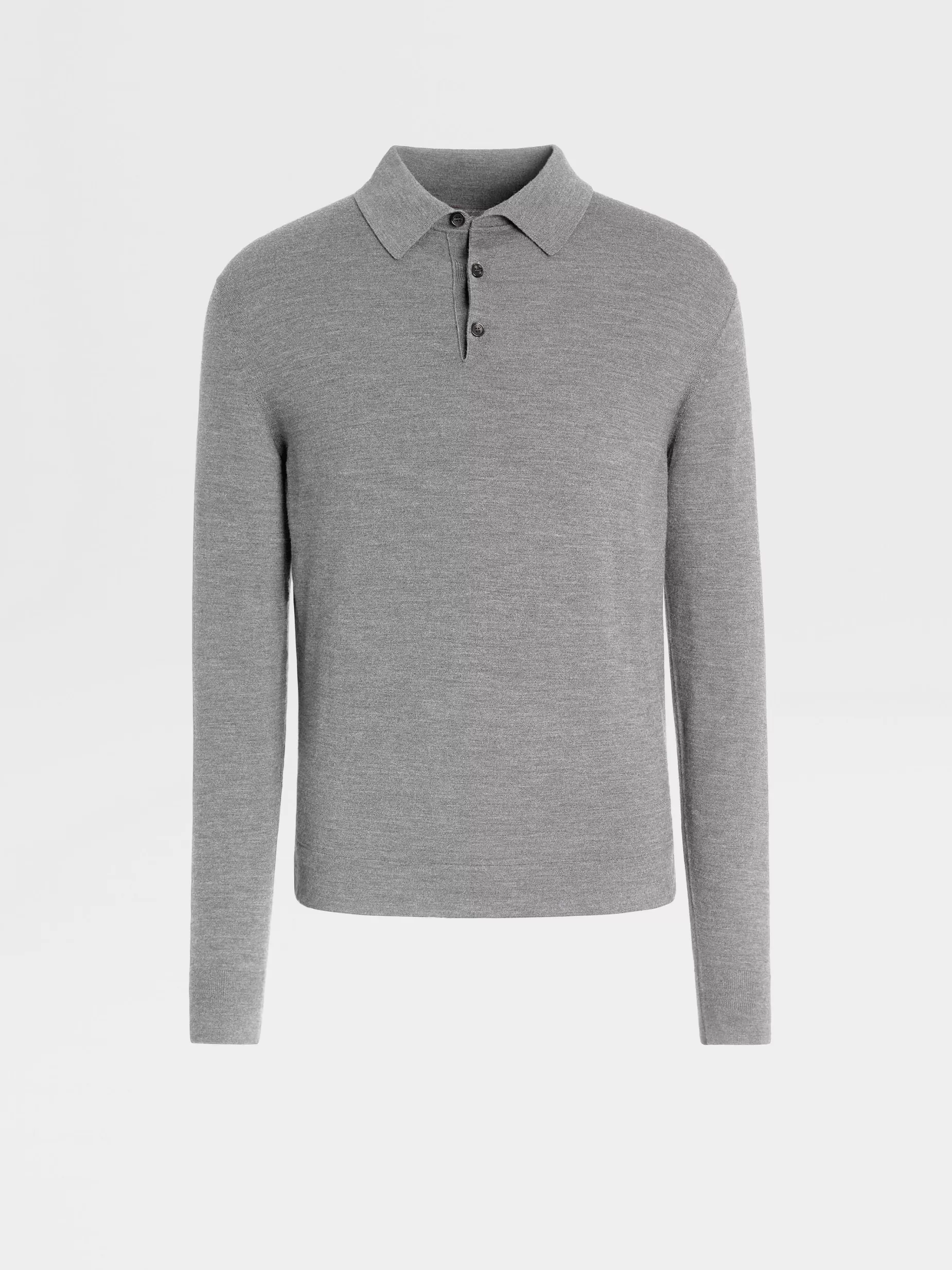 Polo en Laine 12milmil12 Gris Chiné<ZEGNA Best