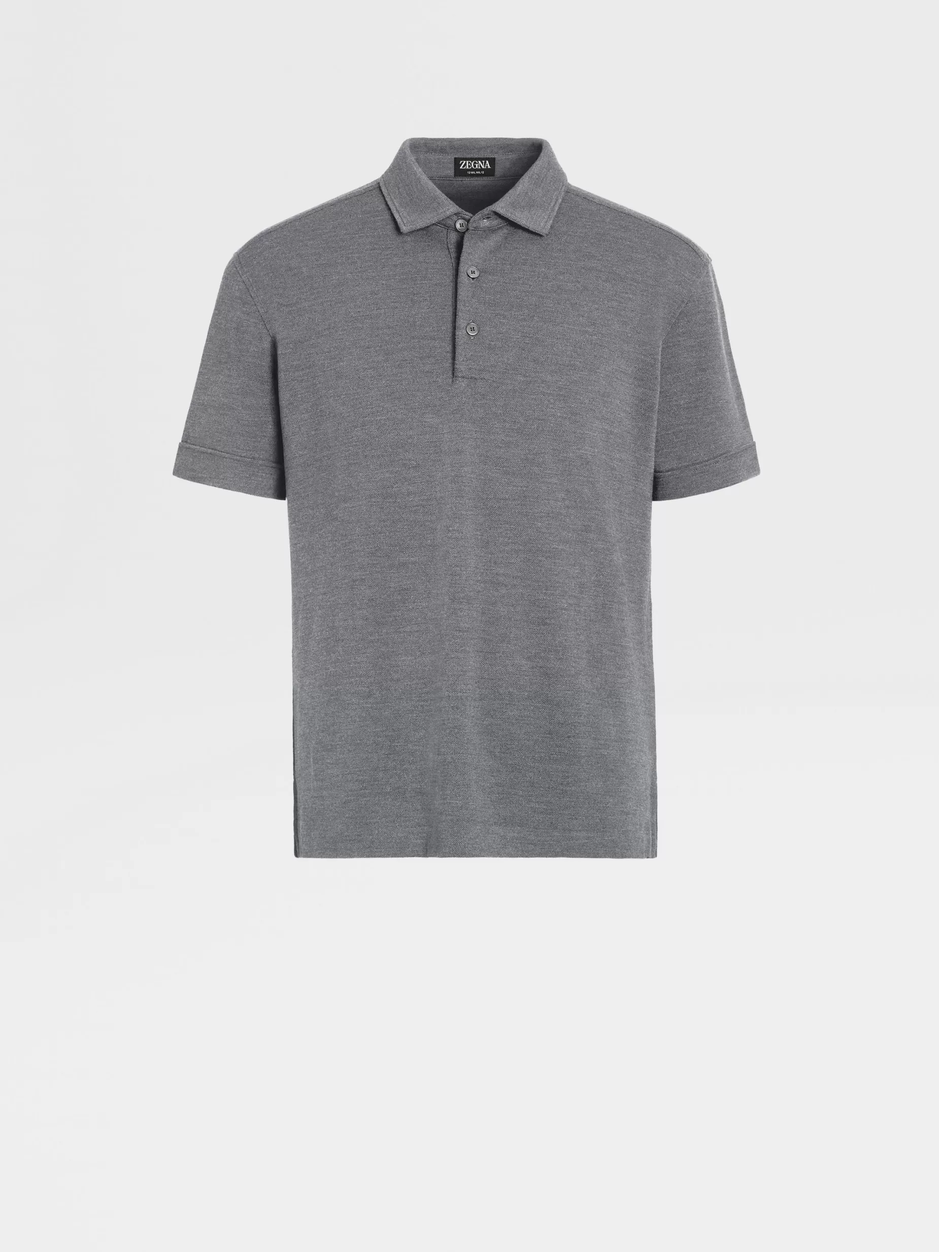 Polo en Laine 12milmil12 Gris Chiné<ZEGNA Fashion