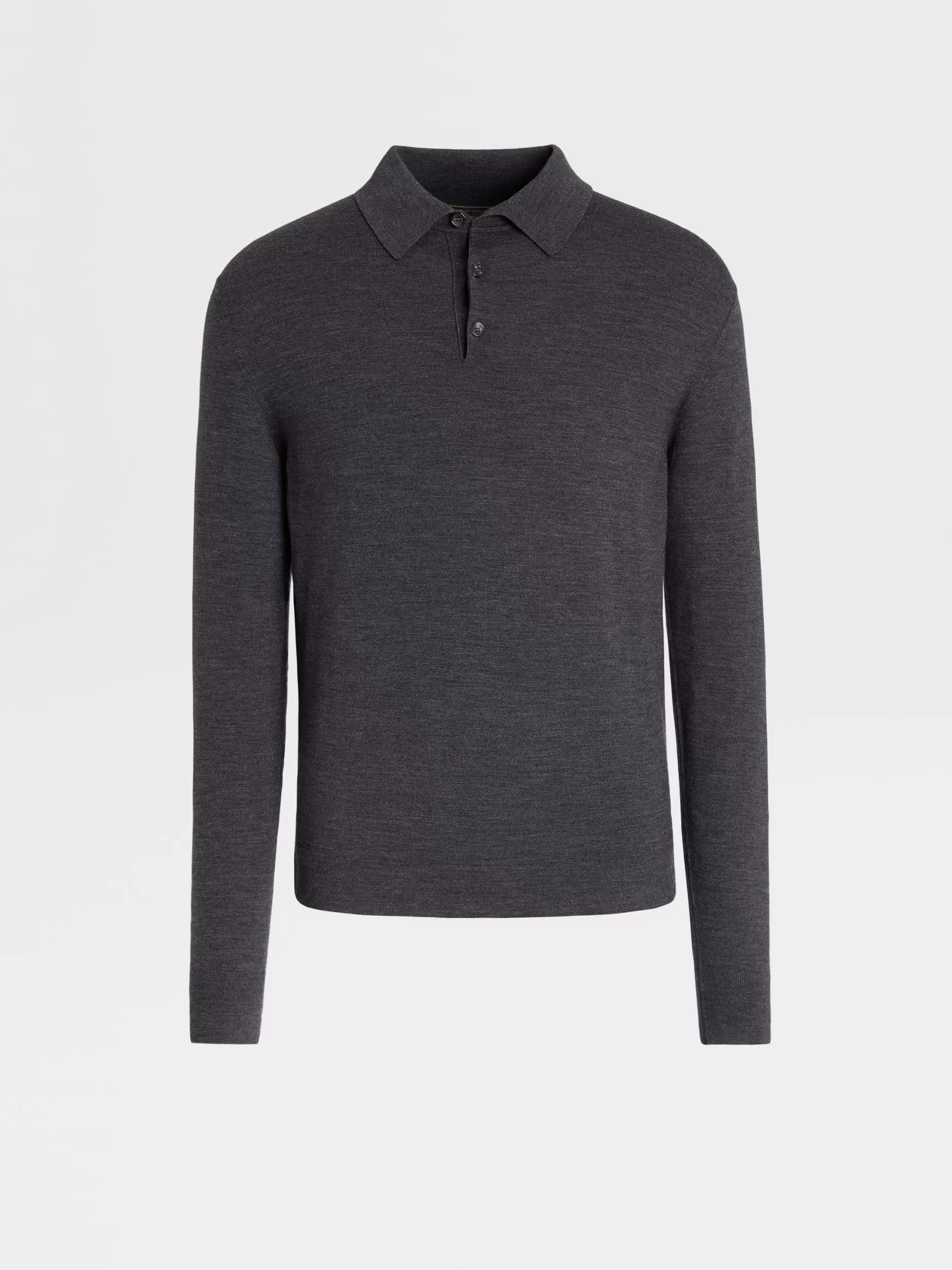 Polo en Laine 12milmil12 Gris Foncé<ZEGNA Clearance