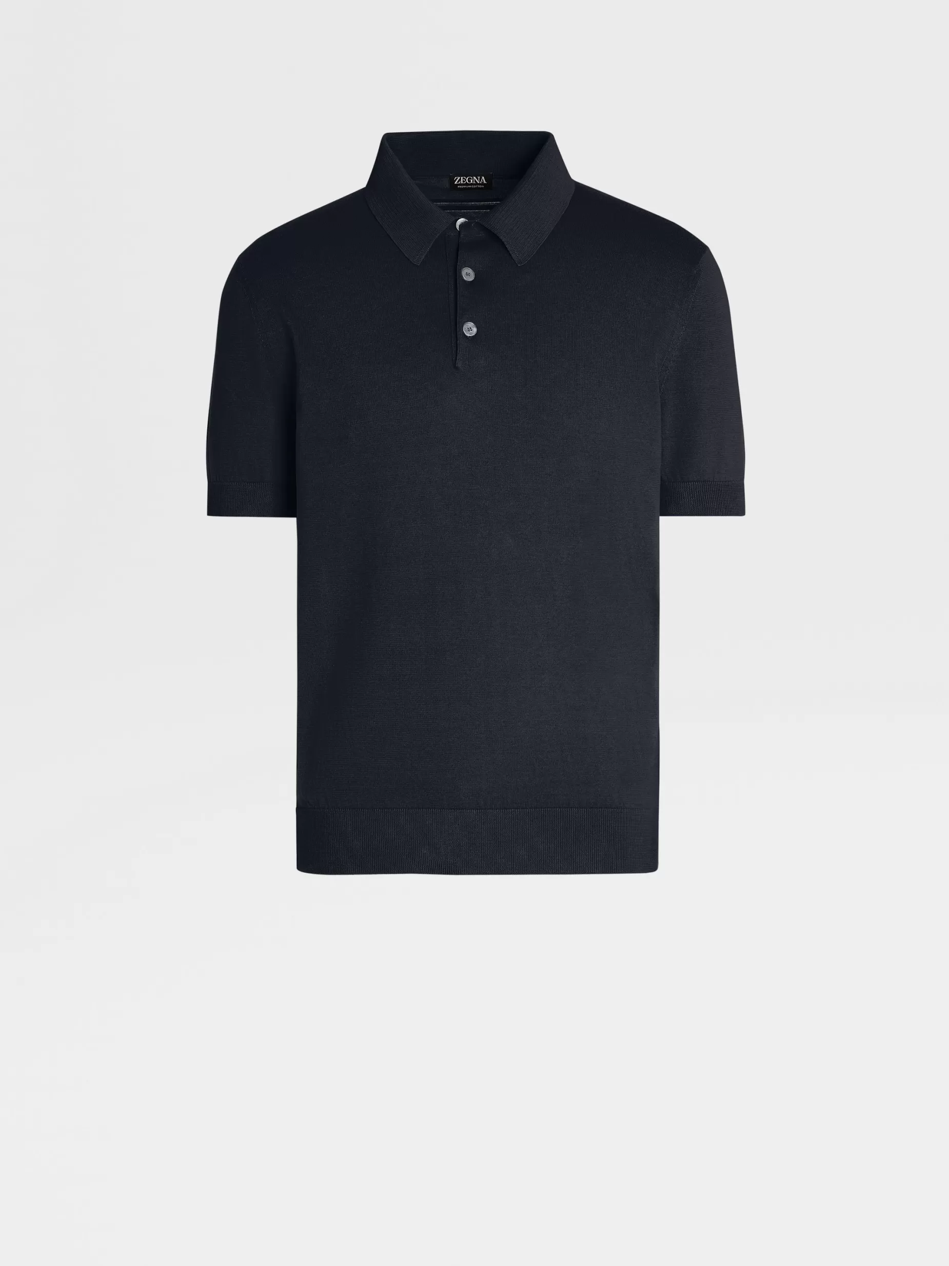 Polo en Premium Cotton Bleu Marine<ZEGNA Fashion