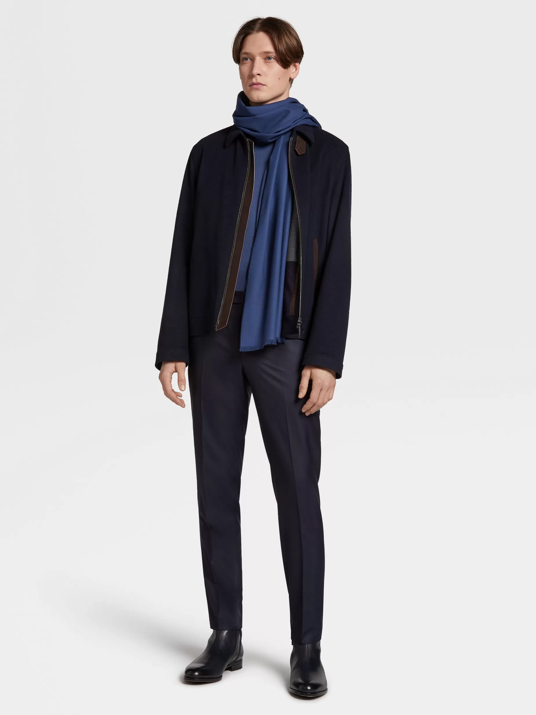 Pull à Col Ras du Cou en Laine 12milmil12 Bleu Clair<ZEGNA Online