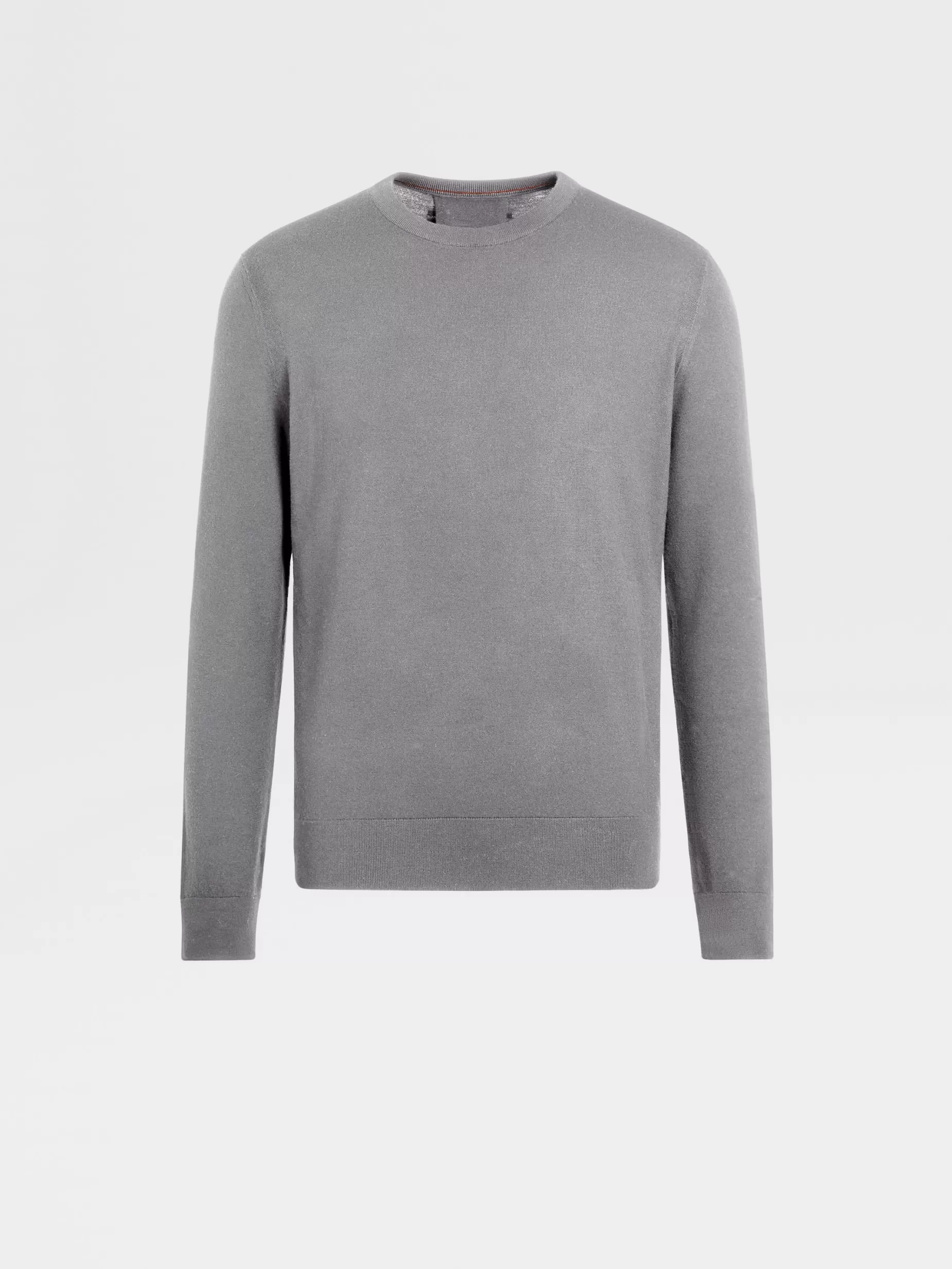 Pull à Col Ras du Cou en Laine 12milmil12 Gris Foncé<ZEGNA Flash Sale