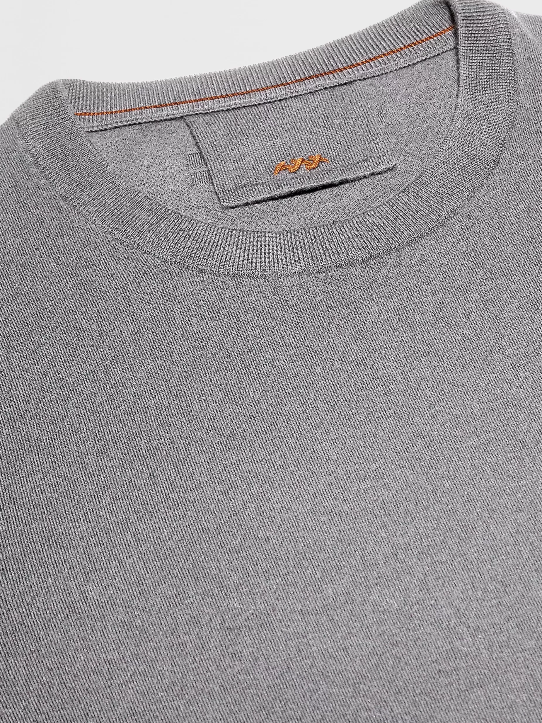 Pull à Col Ras du Cou en Laine 12milmil12 Gris Foncé<ZEGNA Flash Sale