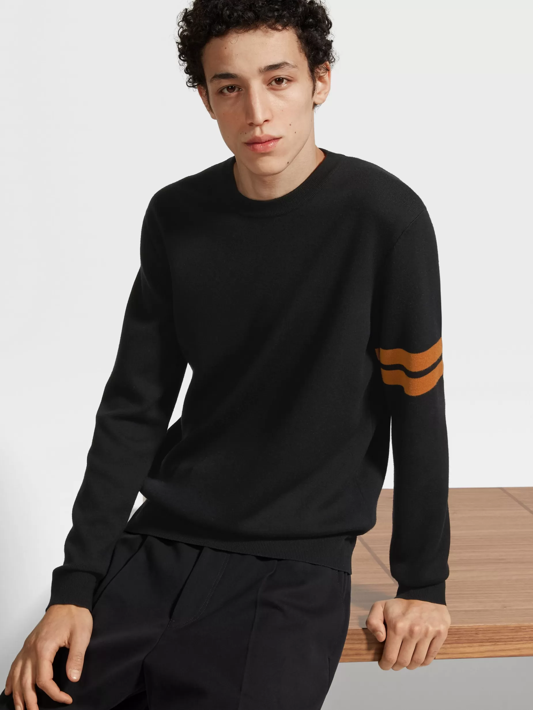 Pull Ras du Cou en Laine High Performance™<ZEGNA Clearance