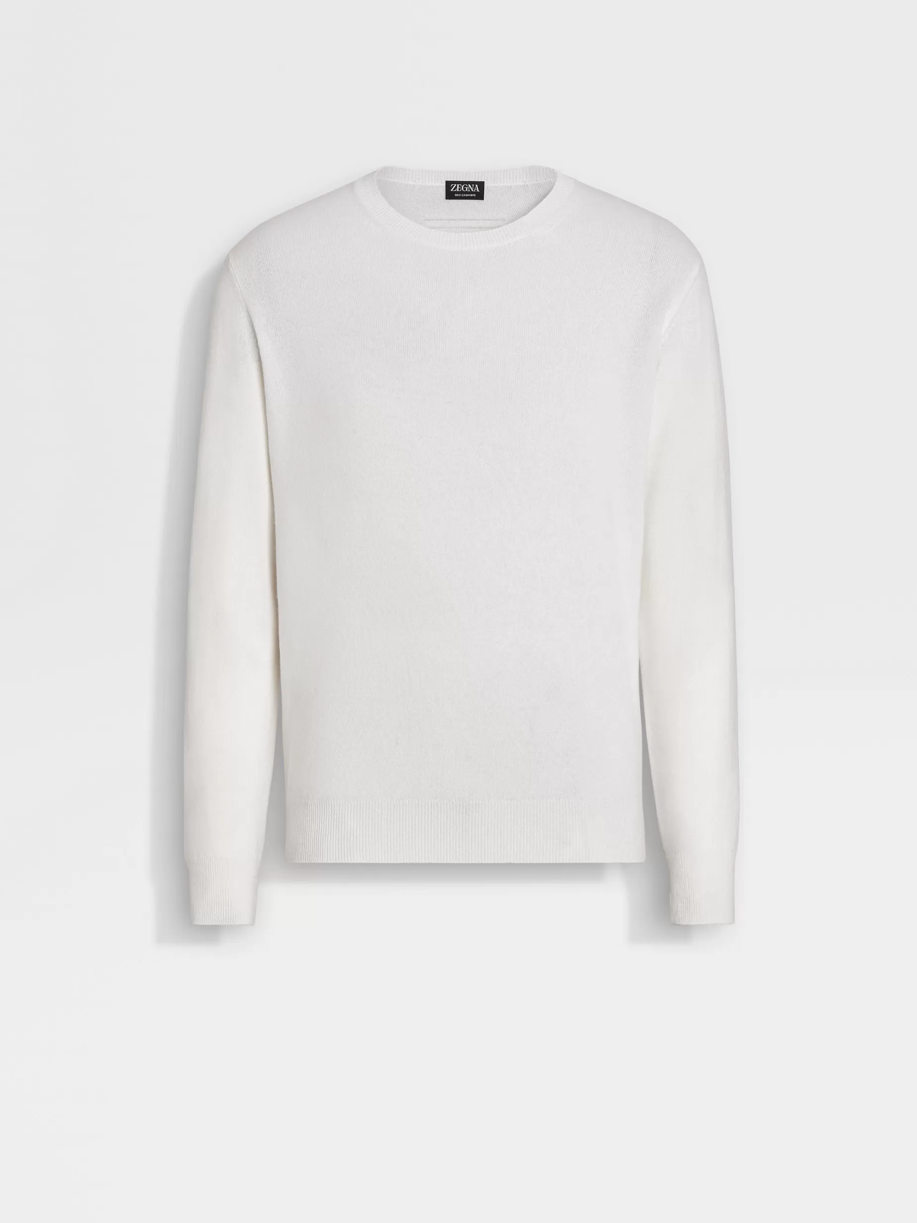 Pull Ras du Cou en Oasi Cashmere Blanc Chiné<ZEGNA Store