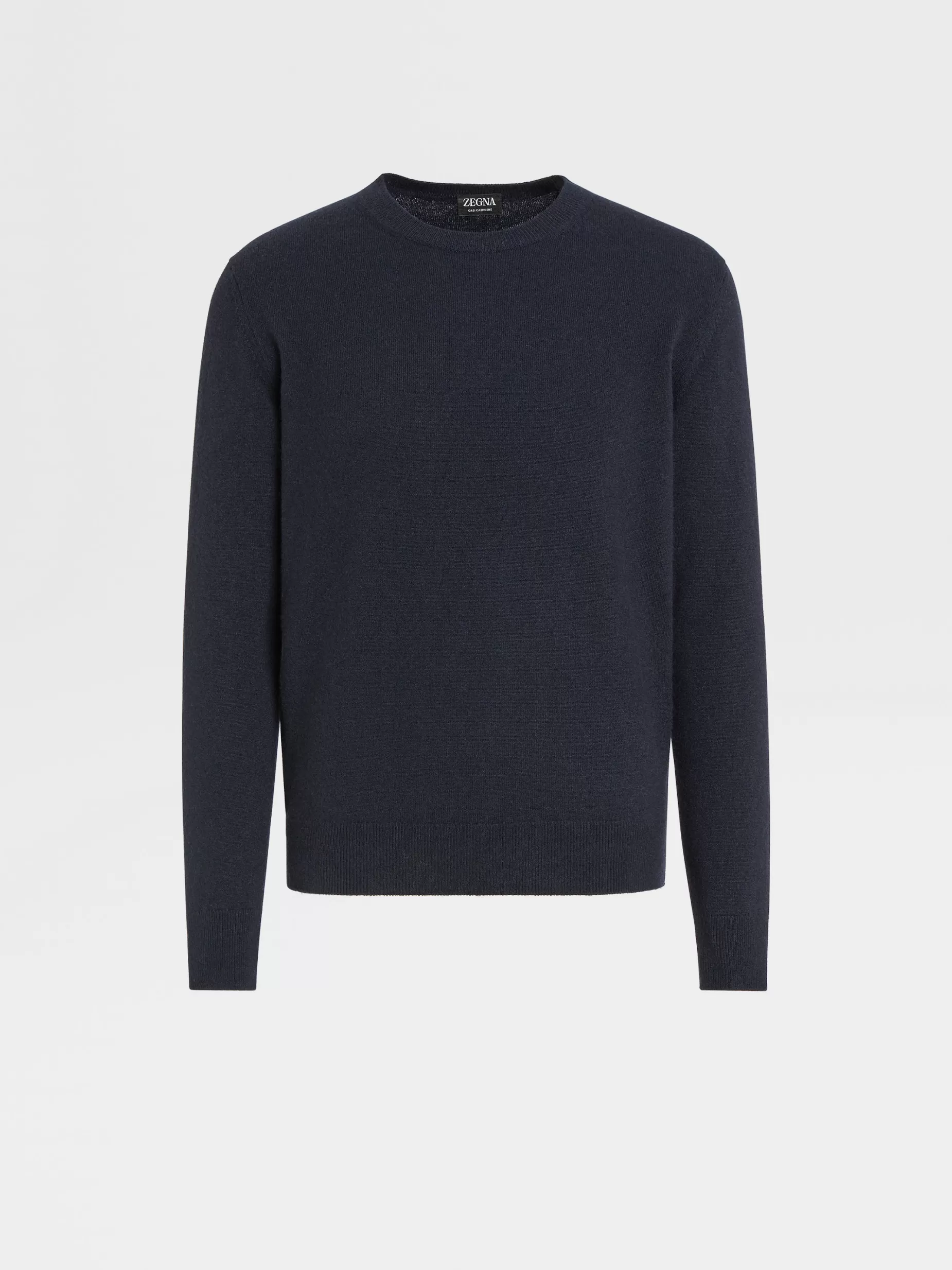 Pull Ras du Cou en Oasi Cashmere Bleu Marine Chiné<ZEGNA Fashion