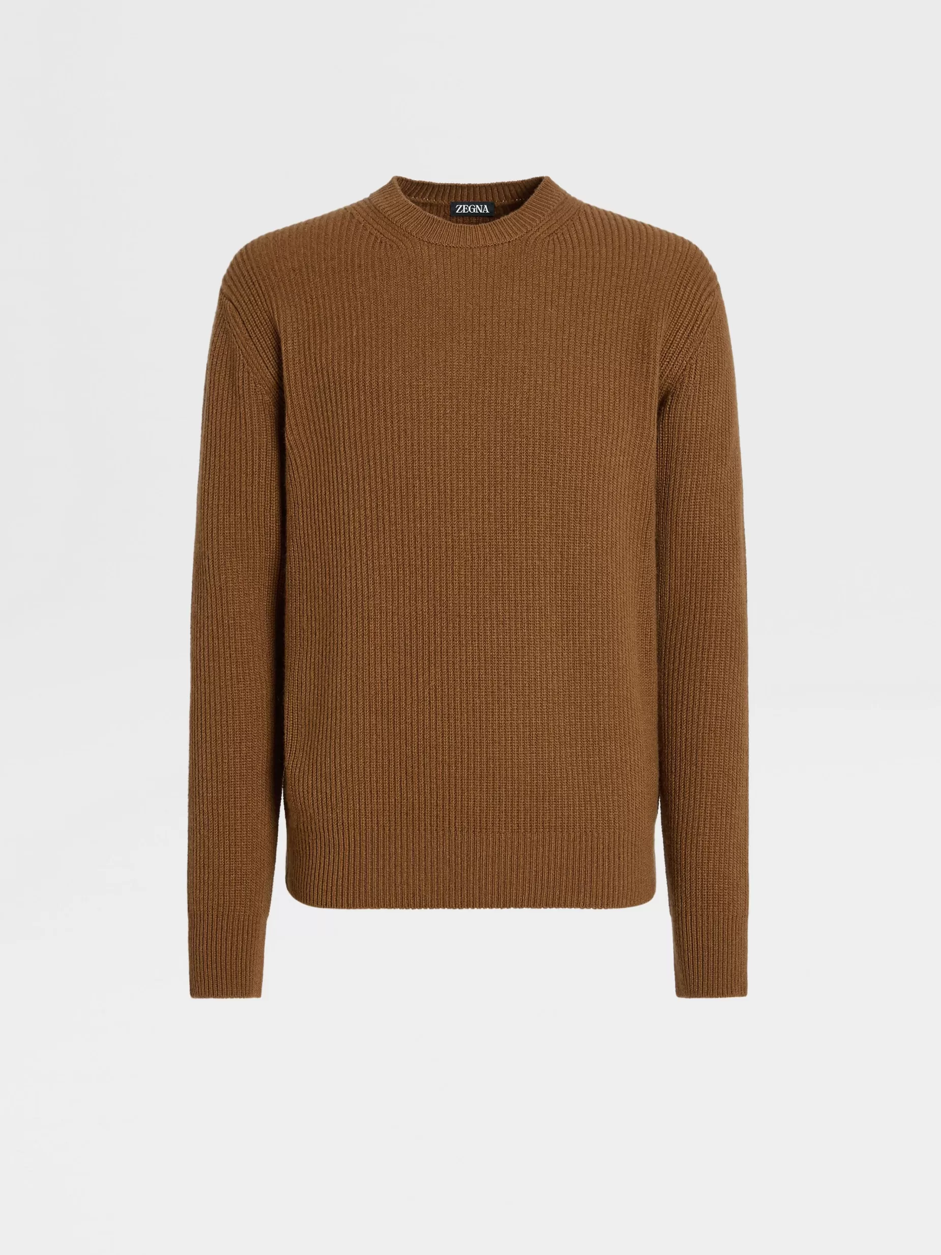 Pull Ras du Cou en Oasi Cashmere Foliage Foncé Chiné<ZEGNA Flash Sale