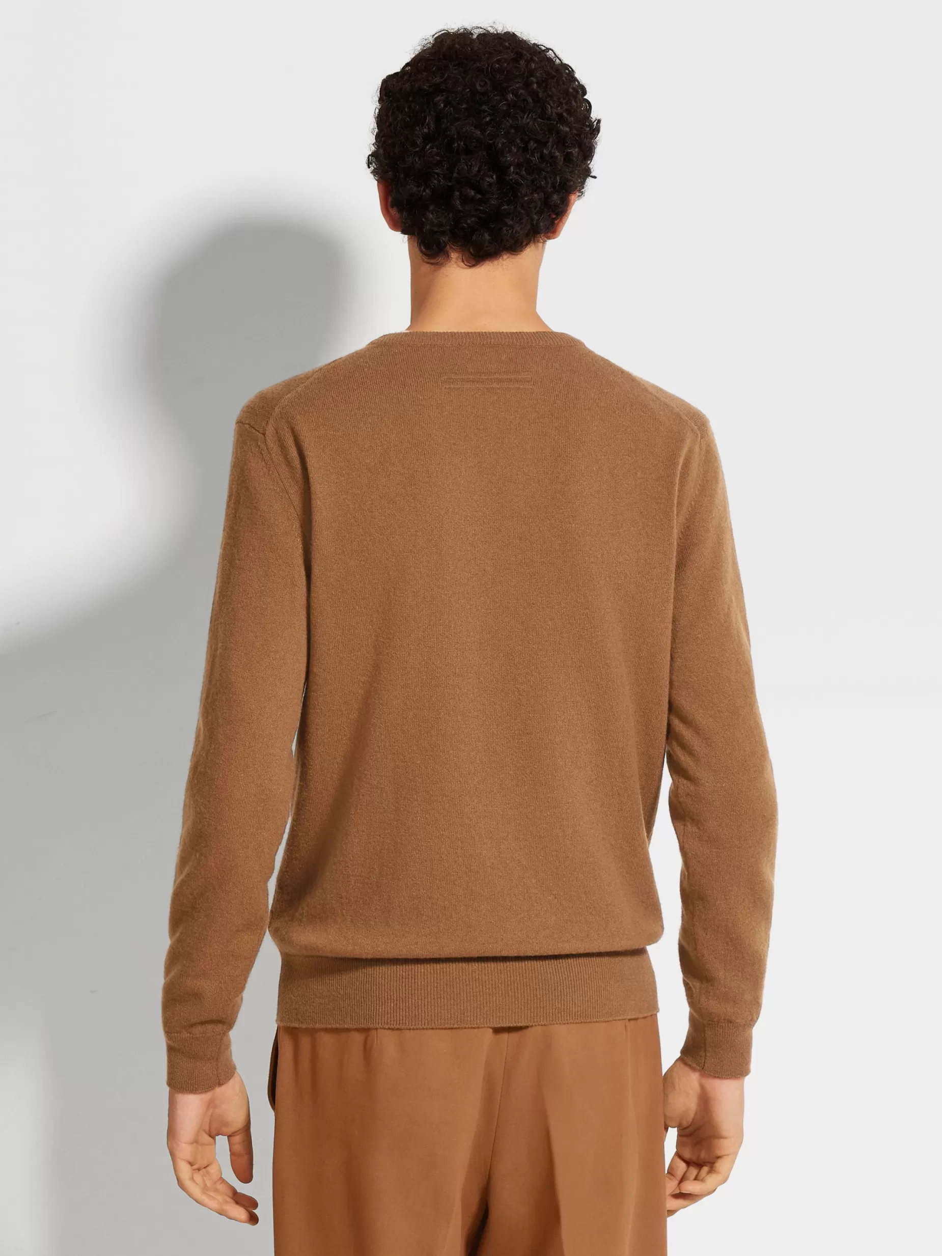 Pull Ras du Cou en Oasi Cashmere Foliage Foncé Chiné<ZEGNA Discount