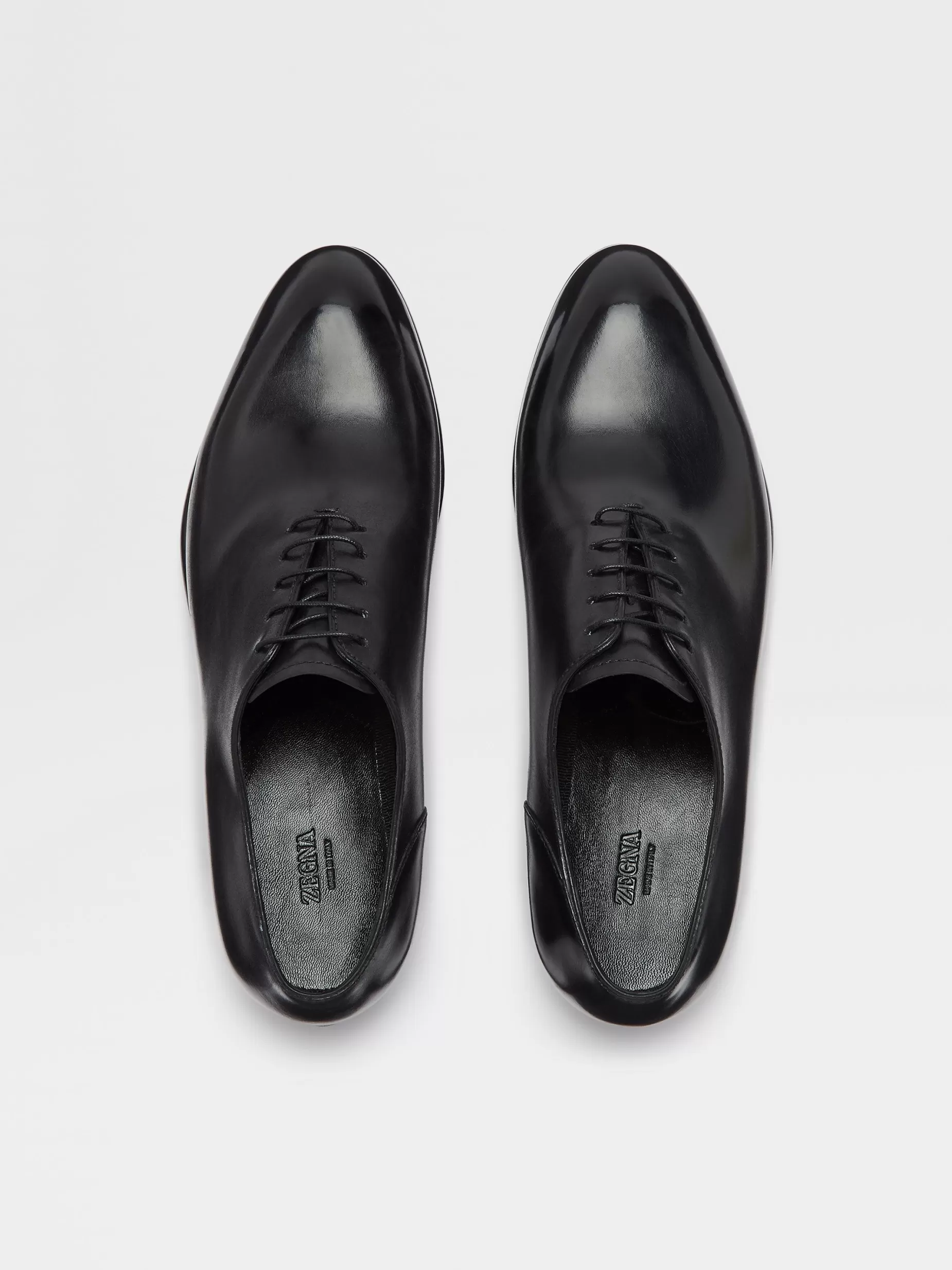 Richelieus Wholecut Vienna Evening en Cuir Poncé à la Main s<ZEGNA Discount