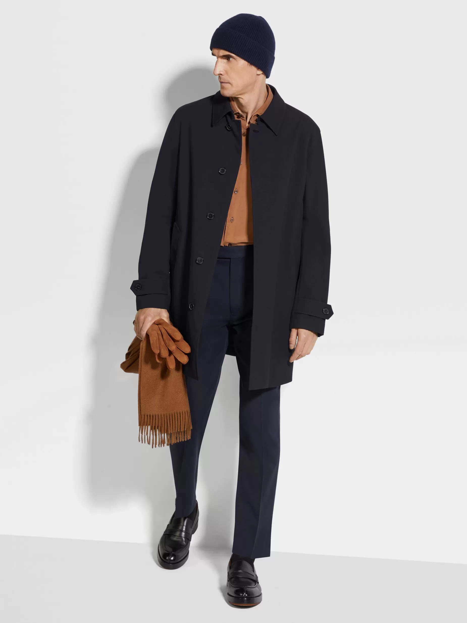 Trench-Coat en Laine Trofeo™ Elements<ZEGNA Hot