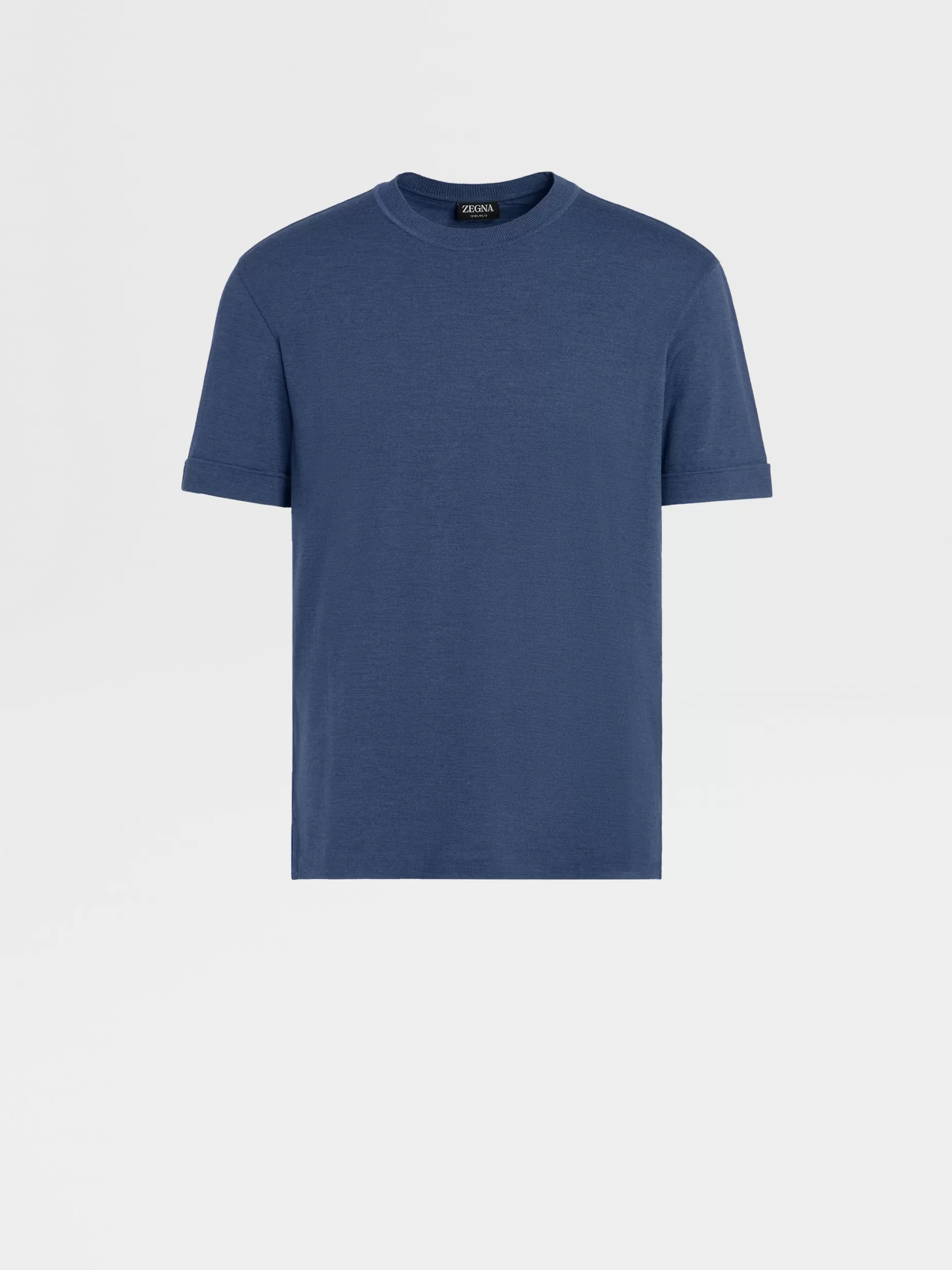 T-shirt à Manches Courtes en Laine 12milmil12 Bleu Workwear<ZEGNA Flash Sale