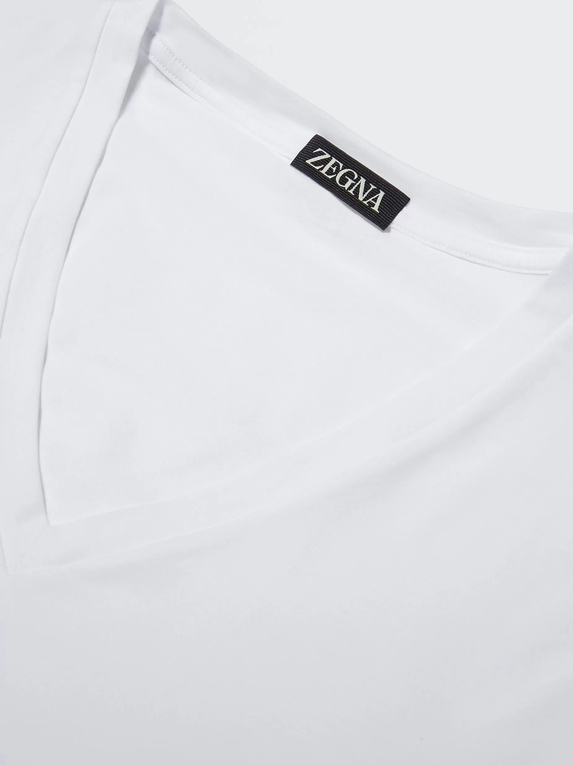 T-Shirt en Coton Extensible<ZEGNA Fashion