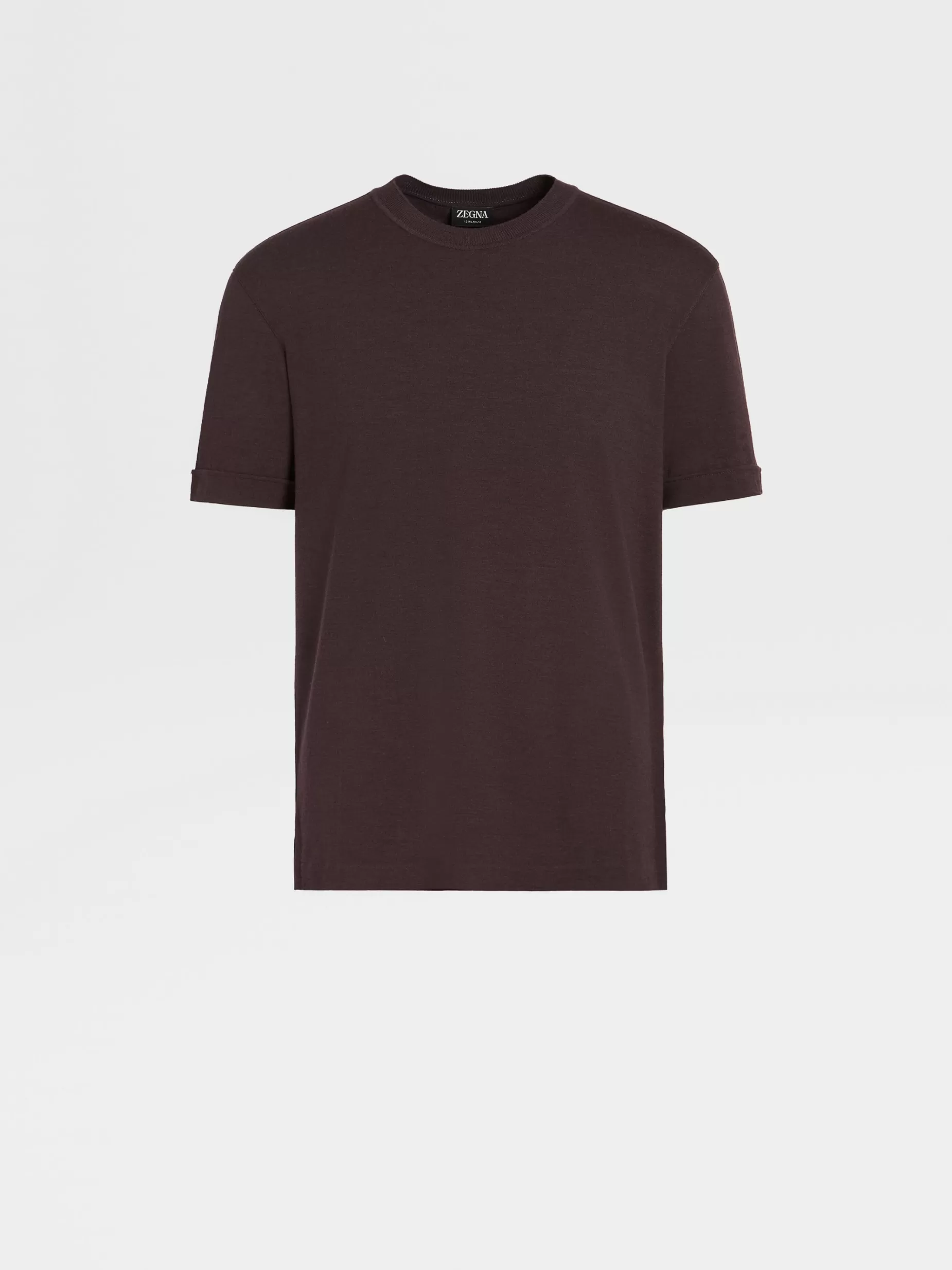 T-shirt en Laine 12milmil12 Bordeaux Chiné<ZEGNA Best