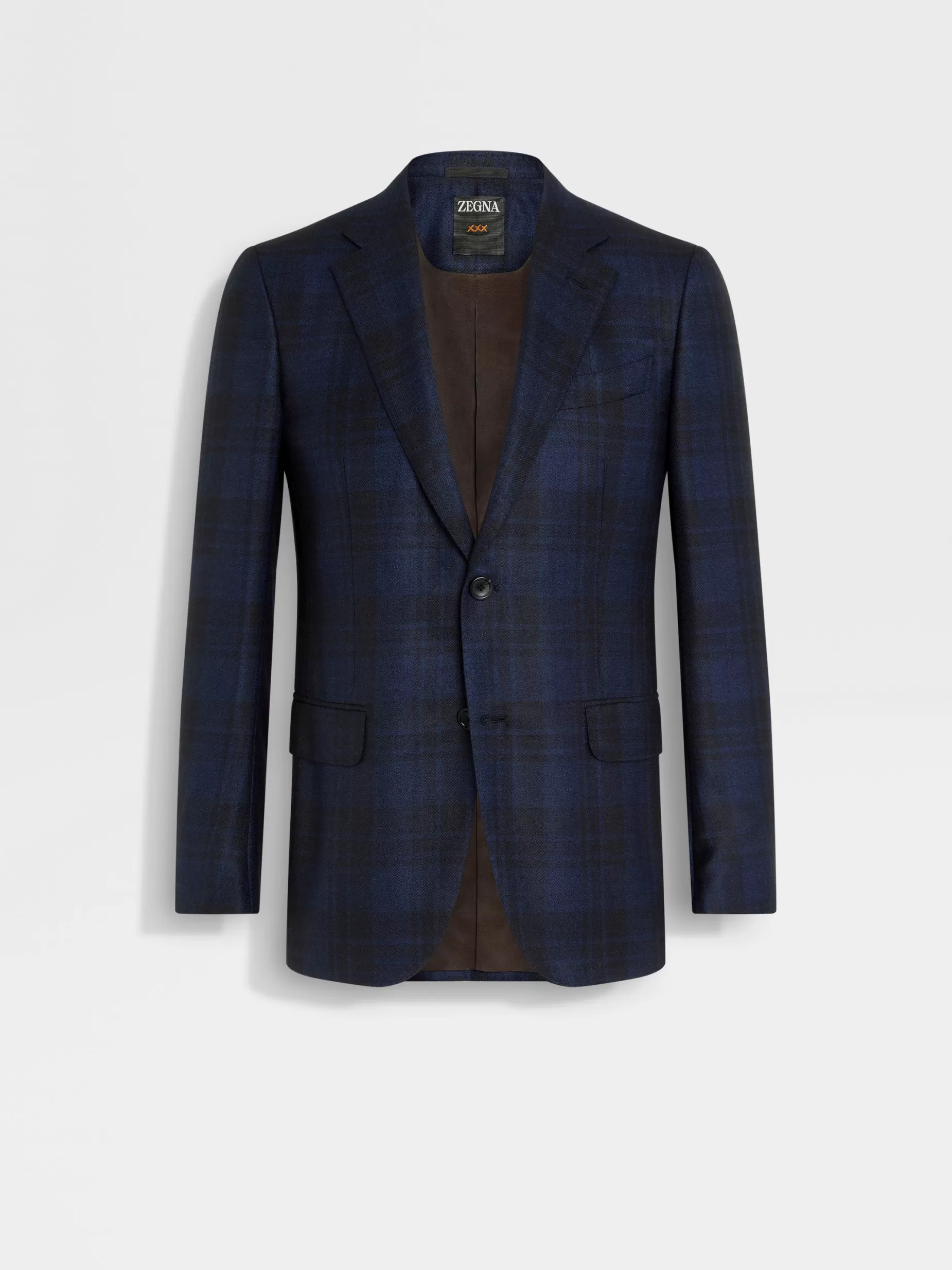 Veste en Cachemire et Soie Bleu Marine et Bleu<ZEGNA Sale