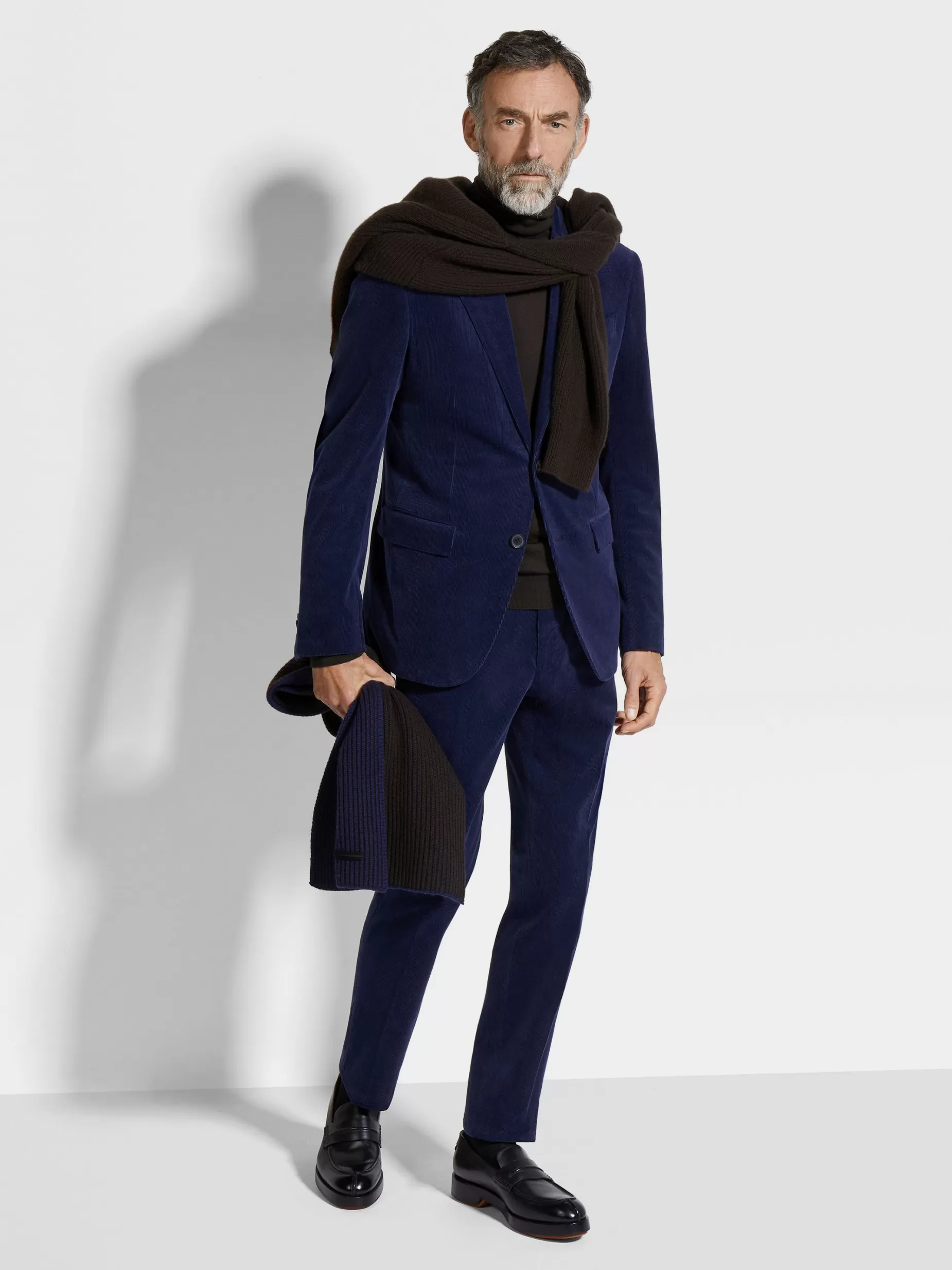 Veste en Cashco Bleu Encre<ZEGNA Store