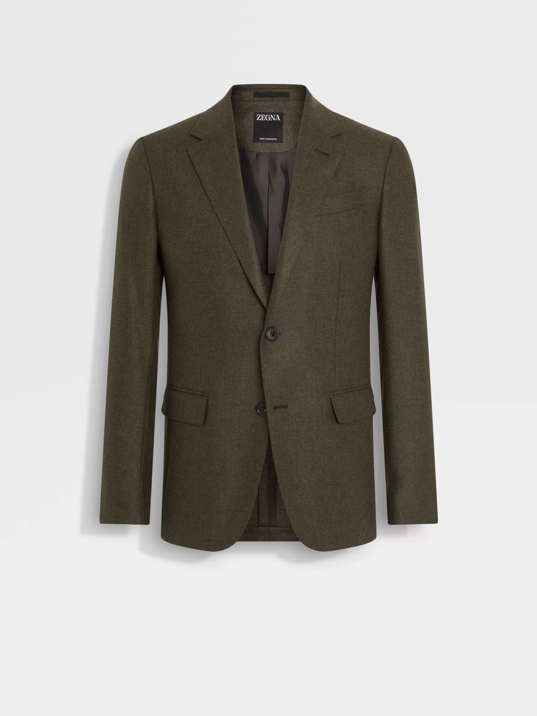 Veste en Oasi Cashmere Kaki Chiné Multicolore<ZEGNA Best Sale