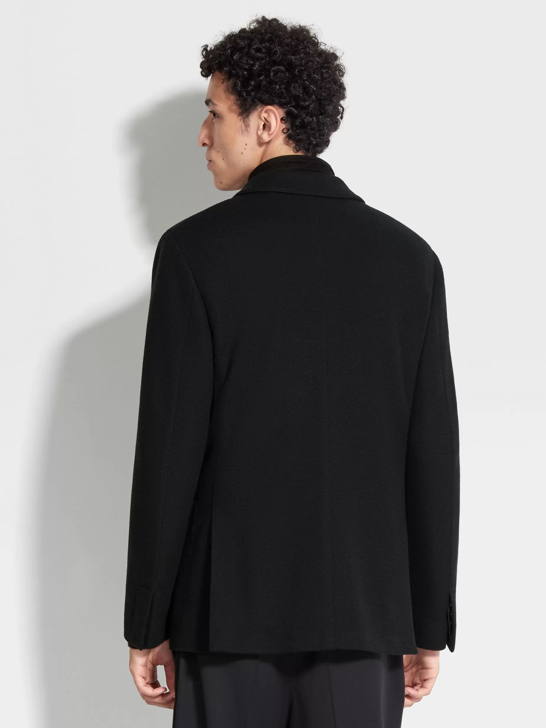 Veste Molletonnée en Laine Mélangée High Performance™ Jersey e<ZEGNA Cheap